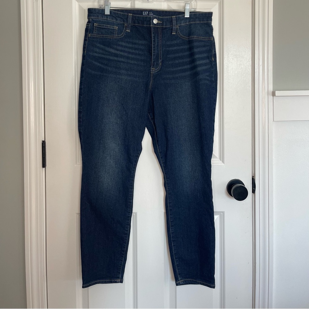 GAP Denim Dark Blue High Rise Favorite Jegging